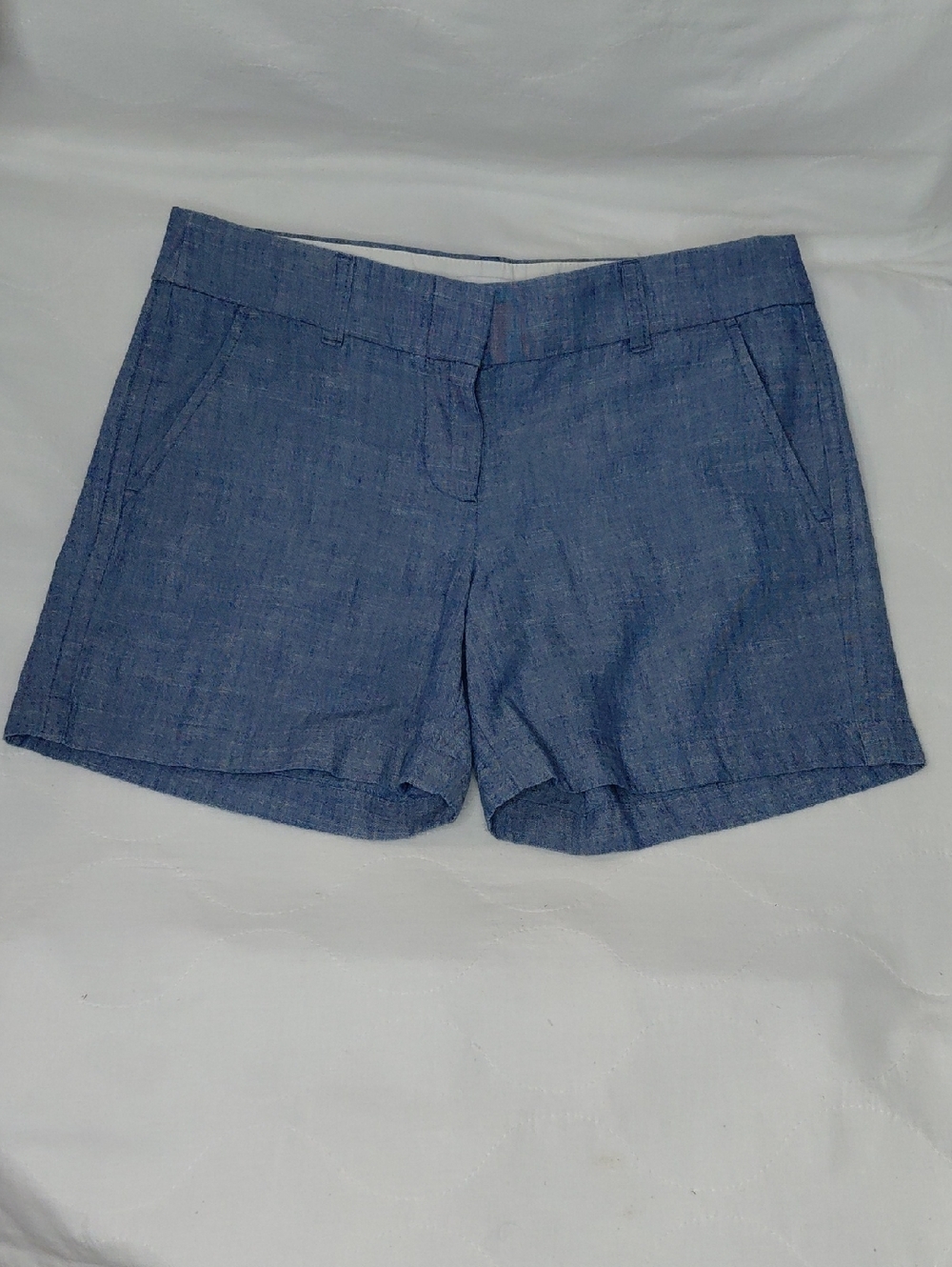 J. Crew Women's 100% Cotton Blue Casual Shorts Sz 2